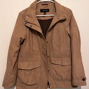 Jones New York Tan Jacket with Button Accents
